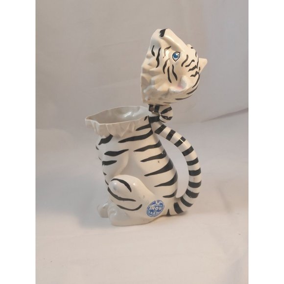 Ringling Bros Barnum & Bailey Circus WHITE TIGER Lidded Stein Mug Cup 2 set - Picture 4 of 12